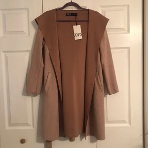 FAUX SUEDE JACKET FROM ZARA SIZE SMALL